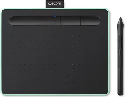 Image de Wacom Intuos M Bluetooth 2540lpi 216 x 135mm USB/Bluetooth Noir - Vert Tablette graphique (CTL-6100WLE-S)
