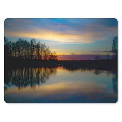 Produktbild von MuchoWow® Mauspad Mousepad Wasser - See - Bäume - Sonnenuntergang - Natur 40x30 cm - Mousepads - Maus Mat - Pad - Mausunterlage - Anti Rutsch