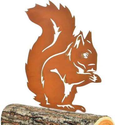 Image de Figurine décorative de jardin en fer rouillé, faite à la main