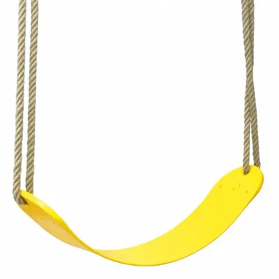 Image de Swing King siège à bascule en plastique Flex jaune 2521032