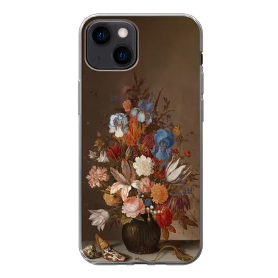 Produktbild von MuchoWow® Handyhülle Schutzhülle Hülle für iPhone 13 mini Stilleben mit Blumen - Kunst - Alte Meister Silikon Softcase Handy Hülle - Softcase