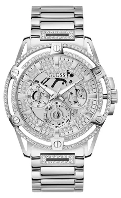 Produktbild von Guess Herren Armbanduhr KING silber GW0497G1