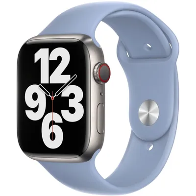 Zdjęcie produktu dla Oryginalna opaska sportowa Apple S/M + M/L 42/44/45mm MN2D3ZM/A Blue Fog Neu