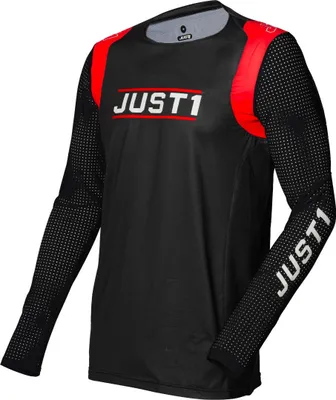 Image de Maillot de motocross Just1 J-Flex Aria, schwarz/rot, S