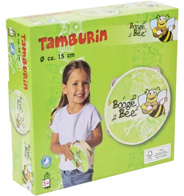 Produktbild von Boogie Bee Holz Tamburin #15 cm