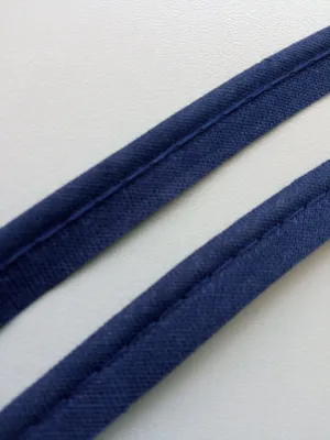 Obrázek produktu pro Paspulka bavlněná, výpustek 12 mm, tmavě modrá, metráž / 1 m