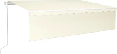 Produktbild von vidaXL Markise Automatisch mit Rollo LED Windsensor 6x3 m Creme