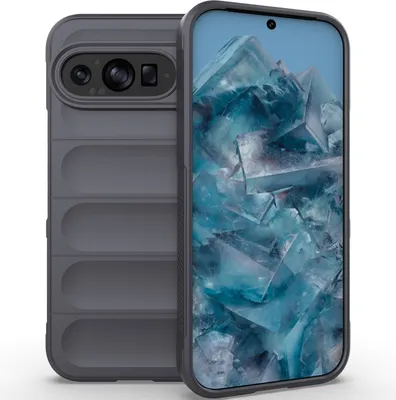 Produktbild von Handyhülle für Google Pixel 10 Pro Weich TPU Silikon Stossfest Anti-rutsch Hülle Dunkelgrau