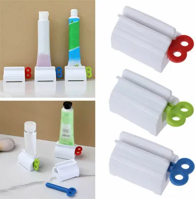 Produktbild von Tubenspender 4er Set, Tubenquetscher, Zahnpastaspender, Quetscher, Tubenpresse