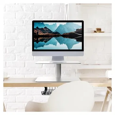 Produktbild von Monitorständer aus Kohlenstoffstahl für Schreibtische, höhenverstellbar, elegantes Büro-Zubehör