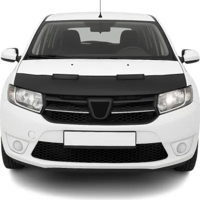 Produktbild von Haubenbra Steinschlagschutz Bonnet Bra für Dacia Sandero 2008-2012 Schwarz Halb