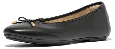 Image de fitflop Delicato Bow Soft Ballerine femme noire, taille 39