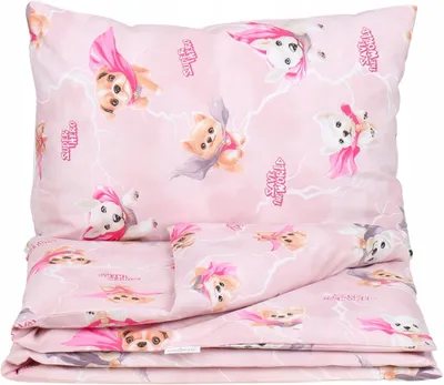 Obrázek produktu pro Babymam Dětské povlečení 2dílné Super pejskové růžové 135x100 cm