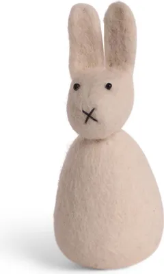 Obrázek produktu pro Bílý plstěný zajíček velký