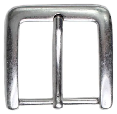 Produktbild von FRONHOFER klassische Gürtelschließe silber, moderne Dornschnalle 4 cm