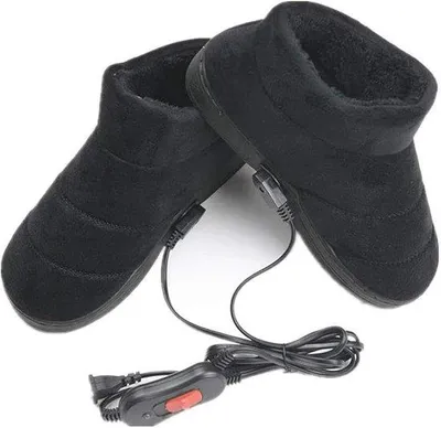 Produktbild von Heizschuhe für Haus und Büro - Bequeme Antislip Pantoffeln