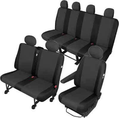 Produktbild von VW Crafter (2006-2016) Stoff Sitzbezüge Sitzschoner 7 Sitze 1+2+4