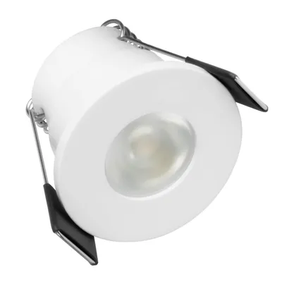 Produktbild von S-Polylight PREMIUM Mini LED- Einbauspots Warmweiss 3.000K, DIMMBAR, IP65, FUNK 3W LED Einbaustrahler Terrassenüberdachung, Terrassenbeleuchtung, Bad, Sauna, LED Spots (WEISS, 1x LED-Spot)