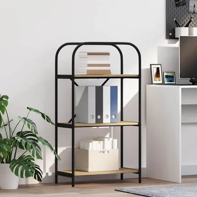 Produktbild von "Schlussverkauf" Bücherregal rechteckig - 1 pc - Büroregal mit Stauraum - Sonoma-Eiche 60x30x109 cm Holzwerkstoff  C12262