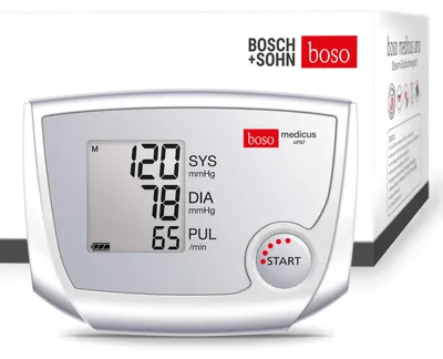 Produktbild von Boso Medicus UNO XL Blutdruck-Messgerät, Oberarm-Messung, automatisches Aufpumpen, 1 speicherbare Messungen