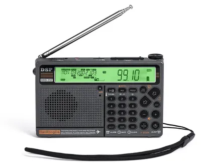 Zdjęcie produktu dla HanRongDa HRD-757 Radio wielopasmowe FM AM MW SW V.UHF AIR WB Radio przenośne Sterowanie przez aplikację BT TF Odtwarzacz muzyki SOS Alarm Latarka Budzik