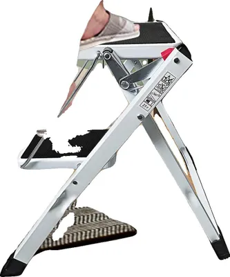 Obrázek produktu pro Žebřík, kompaktní a přenosný, multifunkční použití, 2 stupně