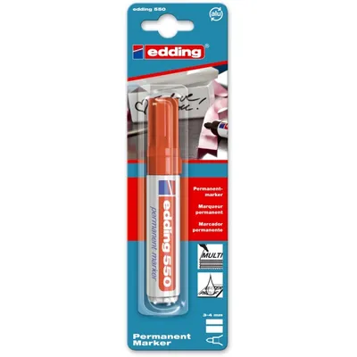 Produktbild von Edding Permanentmarker 550 1er-Blister rot