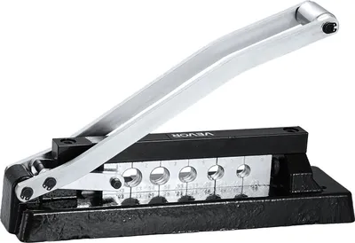 Produktbild von VEVOR Schlauchcrimpzange, Schlauch-Crimper mit 5 Matrizenlöchern & Pressbereich von 0,44 bis 0,63 Zoll für PVC-Gummischläuche, für Druckluftschläuche (Aderendhülsen NICHT enthalten)