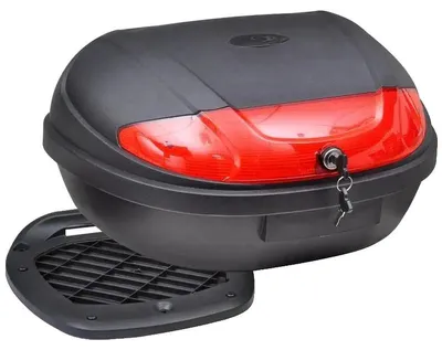 Imagen del producto de Maletero para motocicleta, capacidad de 72 litros, diseño duradero, color negro