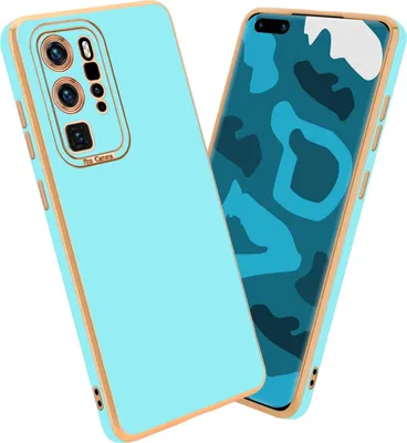 Produktbild von Cadorabo Hülle für Huawei P40 PRO / P40 PRO+ Schutz Hülle in Türkis Etui Handyhülle Cover Case TPU Kameraschutz
