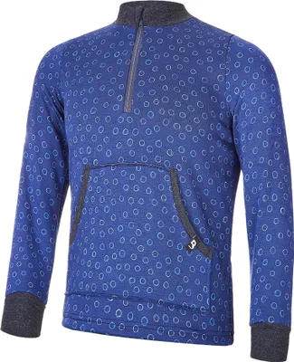 Produktbild von Sweatshirt warm Kängurutasche - Blau, 140
