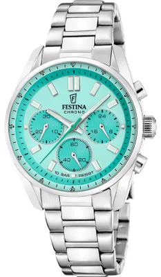 Obrázek produktu pro Uniové hodinky s tyrkysovým ciferníkem – Festina, model: F20753/3