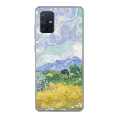 Produktbild von MuchoWow® Handyhülle Schutzhülle Hülle für Samsung Galaxy A51 Weizenfeld mit Zypressen - Vincent van Gogh Silikon Softcase Handy Hülle - Schutzabdeckung