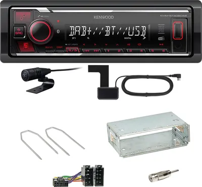 Produktbild von Kenwood KMM-BT408DAB Bluetooth DAB Einbauset für Renault Megane 2 Clio 3 Modus