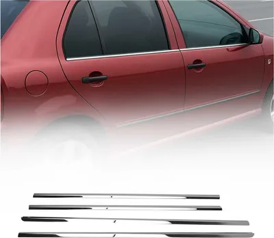 Obrázok produktu pre Okenné lišty pre Škoda Fabia 1999-2007 nerezová oceľ chróm 4ks