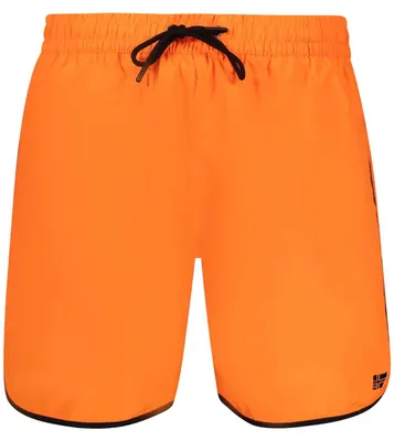 Immagine prodotto di Pantaloncini da bagno da uomo in arancione con slip interno ed elastico in vita