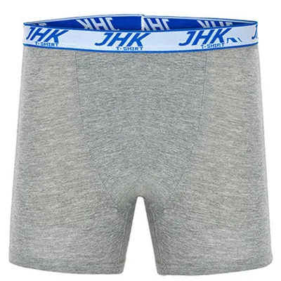 Image de JHK - Boxers pour homme, chinés, longueur mi-cuisse (lot de 3) LT4933 (XXL) (gris chiné)