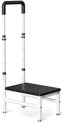 Image de Tabouret d'aide robuste avec poignée, idéal pour une utilisation à domicile