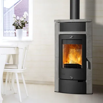 Produktbild von Fireplace Hamburg Kaminofen Stahl Schwarz | Speckstein