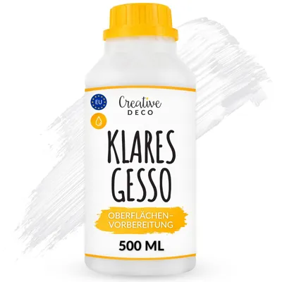 Productafbeelding van Creative Deco Professionele Transparante Gesso Acryl Primer, 500 ML