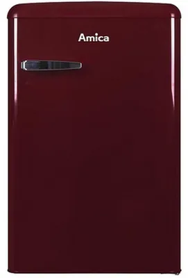 Produktbild von Amica KS 15611 R, Kühlschrank mit Gefrierfach im Retro Design, 85 cm Höhe, wine red,