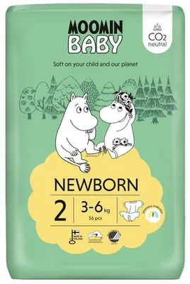 Productafbeelding van Moomin Baby Luiers 2 (56 stuks)