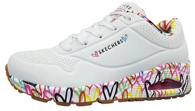 Productafbeelding van Skechers Uno Loving Love Damenschuhe Schnürschuhe Sportive Sneaker Weiß Freizeit