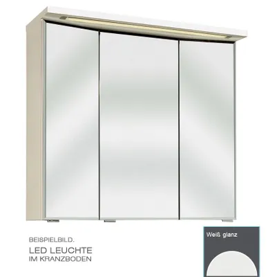 Produktbild von PELIPAL TRENTINO 920 Spiegelschrank 3D / Weiß / LED-Leuchte / 90 x 72 x 20 cm / EEK: A++