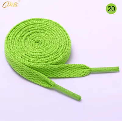 Produktbild von Schnürsenkel flach 75 cm 20# neongrün 8 mm breit