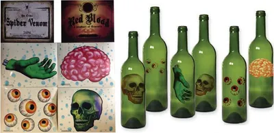 Immagine prodotto di Vetrofanie Halloween 6 pezzi trasparenti