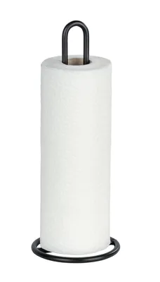 Produktbild von küchenrollenhalter 12,5 x 32,5 cm aus schwarzem Stahl