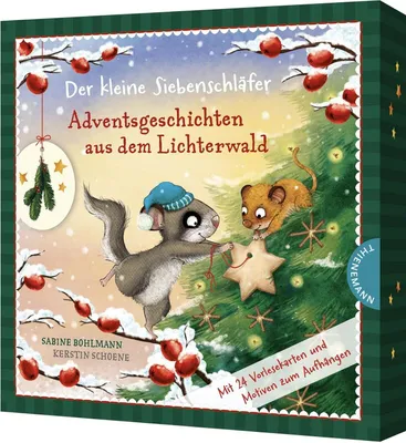 Produktbild von Der kleine Siebenschläfer: Adventsgeschichten aus dem Lichterwald: Adventskalender-Box