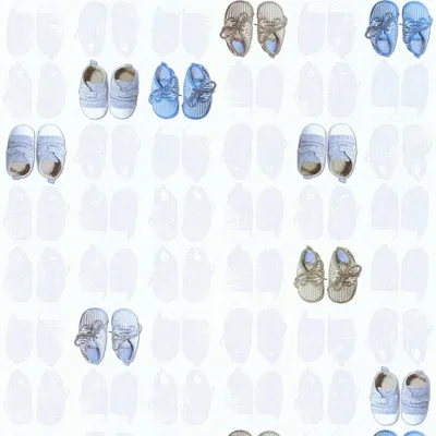 Produktbild von A.S. Création Vliestapete Little Stars Ökotapete blau weiß 10,05 m x 0,53 m 358622 35862-2