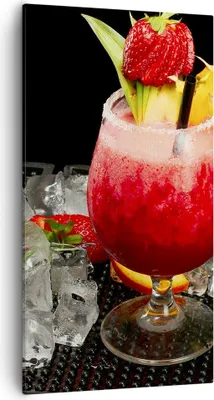Produktbild von Bild auf Leinwand - Leinwandbild - Alkohol aperitif cocktail getränk - 55x100cm - Wand Bild - Wanddeko - Leinwanddruck - Bilder - Kunstdruck - Leinwand bilder - Wandkunst - PA55x100-2257